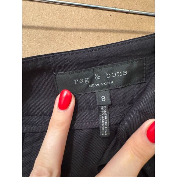 Rag & Bone Button Pleated Wide Leg Trousers - Picture 5 of 9